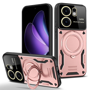 Shockproof Armor Lens Protection Case For Oppo Reno 13 Pro 13F 4G 5G Magnetic Wireless Charge Cover for Reno13 13 F 13Pro Funda