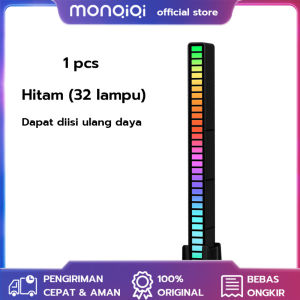 Lampu LED RGB LED Light 32 Beads Bar Strip Spectrum Audio Indicator Music Sound Control Lamp Music Atmosphere Light Warna Warni Kelap Kelip Music Sound Control