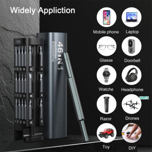 ชุดไขควงแม่นยำ2025 ORIA 46 In 1ชุดกดสิวพร้อม42แมกนีท็อกสตาร์ชุดเครื่องมือซ่อมแซมสำหรับแล็ปท็อปเอ็กซ์บ๊อกคอมพิวเตอร์โทรศัพท์แว่นตานาฬิกาข้อมืออาร์ซีสวิทช์ DIY