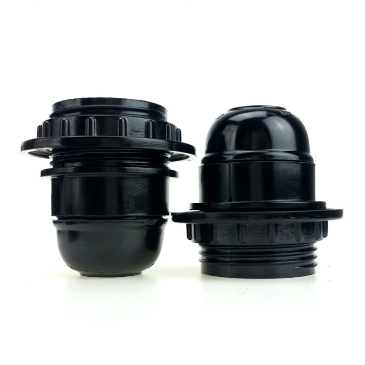 ERANPO Black Edison Screw ES E27 M10 Light Bulb Lamp Holder Pendant ...