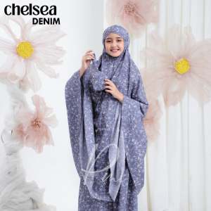 Melika - Mukena Anak Travel Mini Parasut Korea LaserCut 2in1 Anak