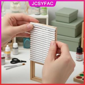 JCSYFAC Dollhouse cửa sổ thu nhỏ màn trập 1pcs quy mô 112 DIY Tiny cảnh Nhà Phụ kiện cho trang trí