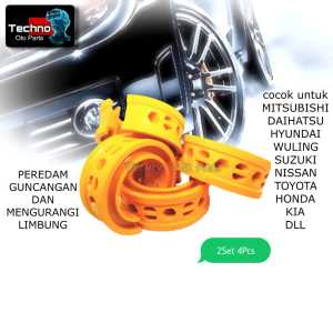 Paket Spring Buffer Stabilizer Orange Honda Satya Depan Belakang