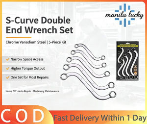 New Gresterh Double Headed Wrench Set Chrome Vanadium Alloy Steel Handle U Shaped C Shaped Bent Handle Dual Purpose Tool Kit