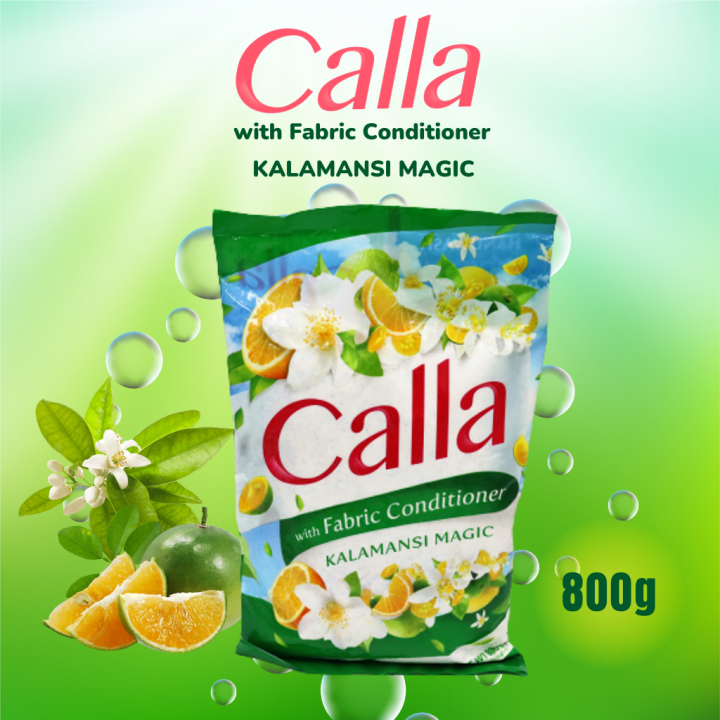 Calla Powder Detergent with Fabric Conditioner Kalamansi Magic 800g Lazada PH