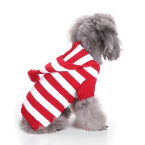 Dog Coat Pet Dress Up Knitting Keep Warm Elastic Sleeves High Neckline Cartoon Snowman