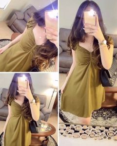 SEFI DRESS MINI LEHER SABRINA TANGAN PENDEK TERBARU TERLARIS