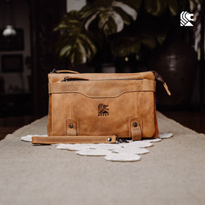 Reven Leather Jakarta - Lisbon Handbag Clutch Pria Kulit Sapi Tas Tangan Keren Lokal Brand New Series