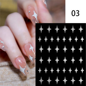 UR Miếng Dán Móng Tay Tráng Gương 3D Hình Hoa Lá Mạ Vàng Cho Móng Nghệ Thuật Thiết Kế Mùa Xuân Đề Can Trang Trí Móng Tay