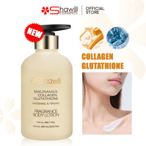 Shawill NIACINAMIDE Whitening & Firming RoseFragrance Body lotion Collagen Glutathione Antioxidant Moisturizing Skin care Resist melanin Body Lotion 500ml S8014