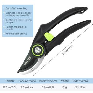 SK-5pruning shears for garden pruning tools pruning scissor Cutter Home Gardening Plant Scissor Stainless Steel Garden Scissors Flower Fruit Tree Garden Shears Branch Pruner Tree Garden Shears