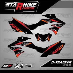 striping dtracker minimalis sticker D-tracker kode SR-DT-06