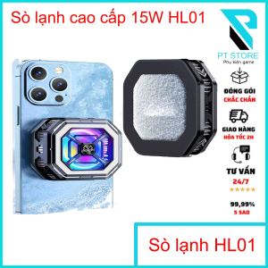Quạt Tản Nhiệt Sò Lạnh Cao Cấp HL01 mới 2024 - Công Suất 15W đóng băng nhanh chóng - Vừa kẹp vừa Magsafe - Cao cấp