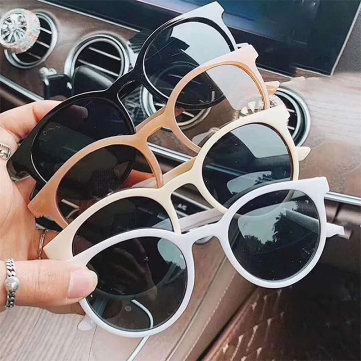 Retro Round Nails Small Frames for Women Sunglasses for Girls Sunglasses  Fashionable Glasses Dark Glasses for Women UV400 jit4 Lazada PH