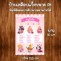 (กาแฟสด) ป้ายเมนูราคาถูก ขนาด A4 เคลือบใสแข็งกันน้ำ. 