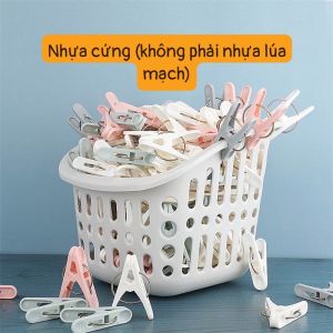 Kẹp Phơi Quần Áo Treo Bằng Nhựa Cứng 3X5cm Đa Dụng (Không Phải Nhựa Lúa Mạch Giòn Gẫy)