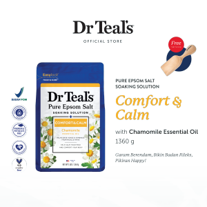 Dr Teals Pure Epsom Salt Soaks/Garam Berendam - Chamomile Essential Oil 1.3 KG
