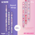 [My Melody and Kuromi Limited Collection  ]   สติ๊กเกอร์สำหรับpencil [wrap] sticker รุ่นที่1/2 - 1 เซ็ตมี 3 ชิ้น สามารถลอกออกได้ไม่ทิ้งคราบ ลายมายเมโลดี้ คุโรมิ ของแท้. 