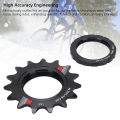 Yechiry Fixed Gear Single Speed Bike Freewheel Aluminum Alloy Lightweight Freewheel Replacement Stable Smooth Ride Ideal for City Commuting (14T). 
