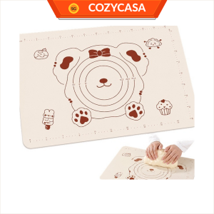 【CozyCasa】 Cute Bear Silicone Baking Mat / Non-Stick Food-Grade Silicone Pastry Dough Rolling Mat