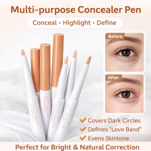 Full Coverage Concealer For Dark Circles Tear Trough Long Lasting Creamy Under Eye Makeup Brightening Waterproof Concealer Set