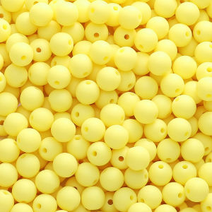 50-100pcs 8/10mm Acrylic Solid Color Frosted Round Beads for DIY Necklace Bracelet Keychain Jewelry Making