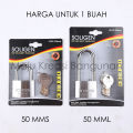 Gembok Stainless Steel 304 SOLIGEN 50mm Kunci Komputer Panjang Pendek Pagar Rumah Ruko Computer Key 50 mm SUS304. 