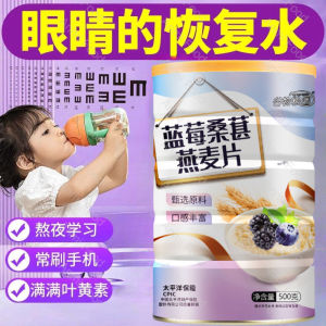 【补眼睛】500g Sugar Free Blueberry Mulberry Oatmeal Breakfast Oatmeal good for eyes meal replacement 蓝莓桑葚燕麦片早餐麦片