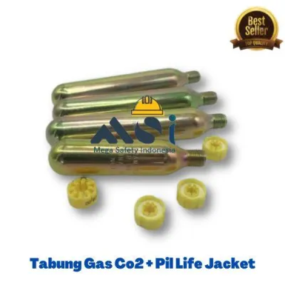 Automatic Life Jaket CO2 Tabung Gas CO2+Pil Life Jaket - Spirite