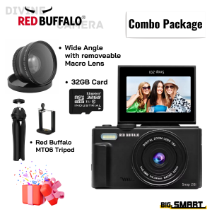 Red Buffalo Snap 20i 4K Point & Shoot 18x Zoom Digital Camera