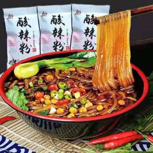 Chongqing hot and sour powder coarse powder 252g bag round powder can be soaked can be cooked authentic Sichuan snacks sweet potato tapioca noodles