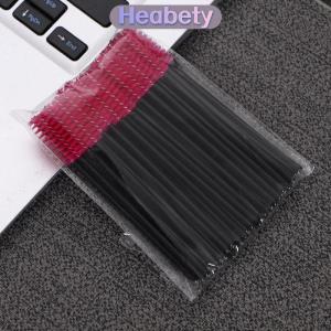 Heabety  Maa Wand Disposable Eyelash Brushes 50pcs Soft Micro Spoolie Applicator for Eyelash Extensions Makeup Tools