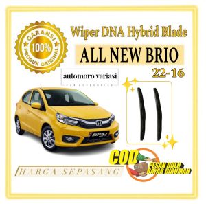 Wiper DNA Hybrid Blade Series Mobil All New Brio 2018 ON Ukuran 22 16 HARGA SEPASANG