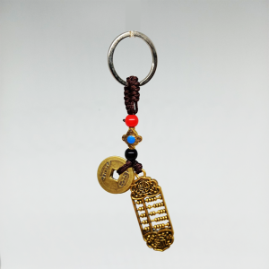 [HCM]móc khóa tiền may mắn bàn tính tài lộc MT001