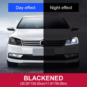 1 Roll Car Headlights Film 30x150cm Sealant TPU Color Changing Film Car Exterior Headlamp Light Control Anti-Scratch Protective Sticker