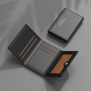 Wallet Organizer Money for Men Leather with Coin Purse Card Holder Credit Card Bag Portable