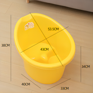 NIVICO BEBE Baby Infant Toddler Bathtub Seat bath bucket With drainage hole Thickened Bathroom Accessories  Bath Bucket