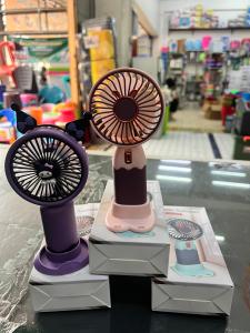 MINI FAN HELLO SUMMER HANDHELDFAN / Kipas Angin Genggam Karakter Kartun Sanrio Kuromi Hello Kitty Melody Cinamoroll Mini Portable Handheld Fan - Kuromi