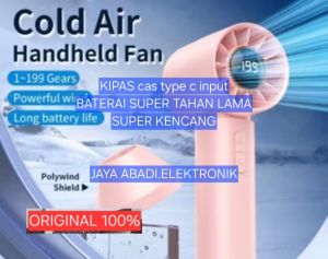 H93 Kipas Angin mini ORI 100% FAN Portabel Kapasitas 2000 mAh baterai charger Daya tahan baterai sekitar 5 jam portable Design premium 3 tingkatan kencang standing handphone Kabel charger Desk Fan kecepatan kompak fungsional sejuk arah aliran Ukuran balin