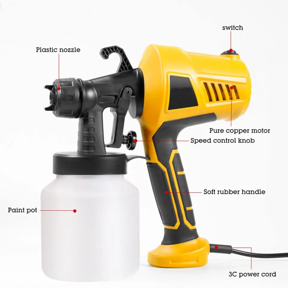 Small electric top paint sprayer