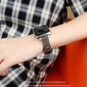 Leather Attelage strap compatible with Apple Watch Series 7 band 41mm 45mm watchband bracelet Single Tour i Watch 7 6 SE 5 4 3 2 1 44mm 40mm 42mm 38mm
