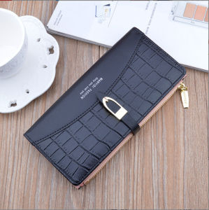 Ví Bóp nữ dài da mềm vân rắn dáng gập thời trang cao cấp LILA VVG11