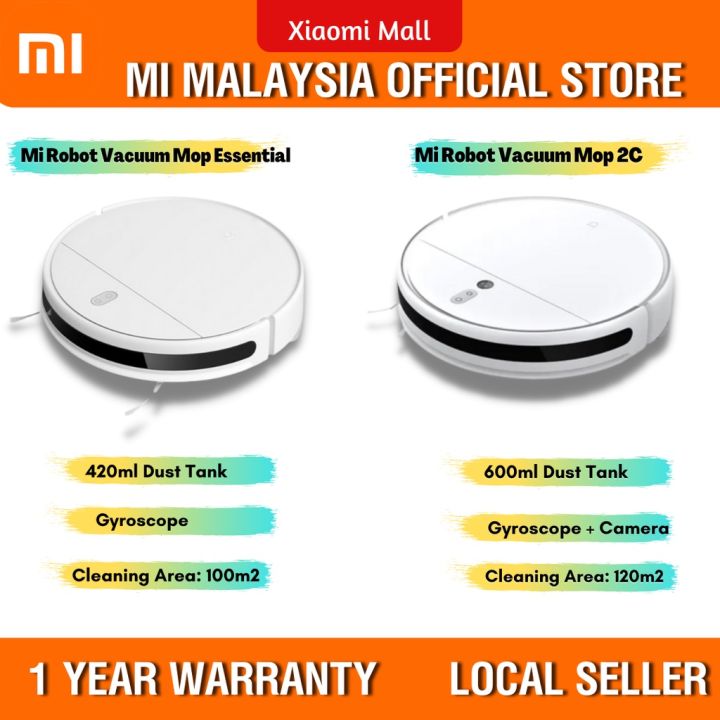 Mi Robot Vacuum Mop Essential / Mi Robot Vacuum Mop 2C | Lazada