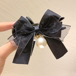 Korean Bow Hairpin Back of The Head Large Grasping Clips Hair Accessories Ball Head Coil Hair Artifact Hair Clip