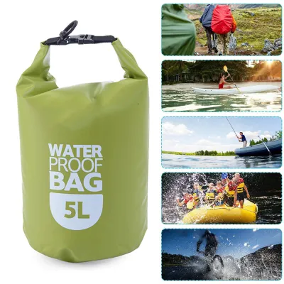 Dry Bag 5 Liter - Tas Penyimpanan Waterproof Anti Air Debu Bisa Jadi Pelampung Tas Anti Air Diving / Snorkling / Berenang
