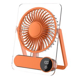 CNIEV5 100 Levels Desk Fan Foldable Wall HangingHandheld Table Cooling Fan Gifts Lightweight Mini Electric Fan Summer