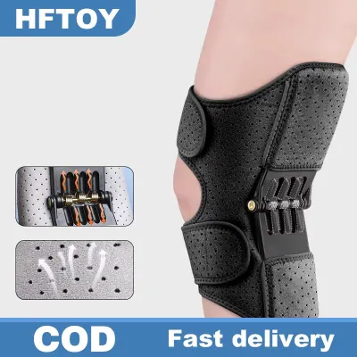 HFTOY Powerful Rebound Springs Knee Assistive Device Non-Slip Breathable Knee Booster Adjustable Spring Stabilizer Brace Joint Support