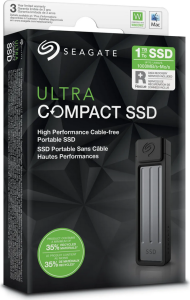 Seagate Ultra Compact Portable SSD 1000MB/s USB-C USB 3.2 Gen2 IP54 Water Dust and 3m Drop Resistant Windows/Mac/iPhone/iPad/Android Phone/Tablet/PS4/PS5/Xbox Compatibility ( 1TB / 2TB )