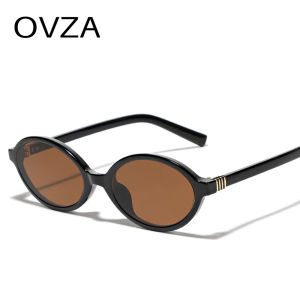 OVZA 2024แว่นตากันแดดใหม่สำหรับผู้ชายย้อนยุครูปไข่แว่นตากันแดดผู้หญิงและกรอบแว่นตาโปร่งใส S2091