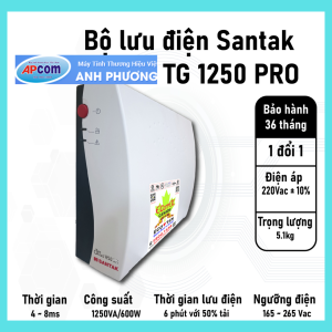 Bộ lưu điện UPS Santak TG 1250 PRO - Chính hãng